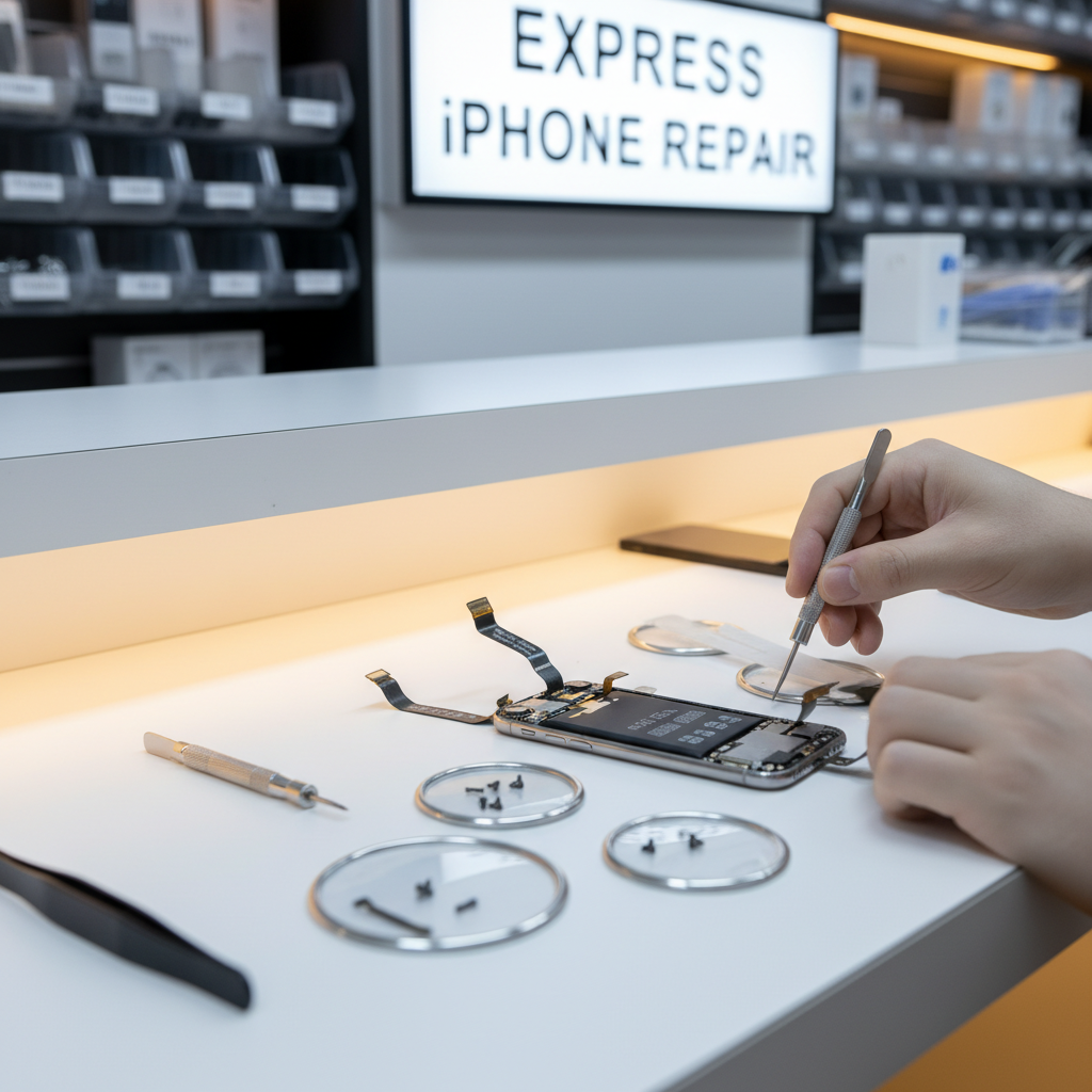 Express iPhone Repair 30 Min Pune doorstep repair technician fixing iPhone