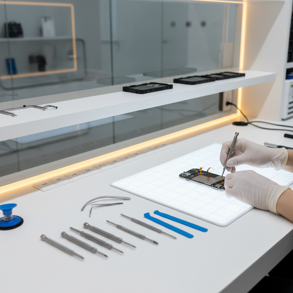 Apple repair near me Pune - technician repairing iPhone in Pune workshop