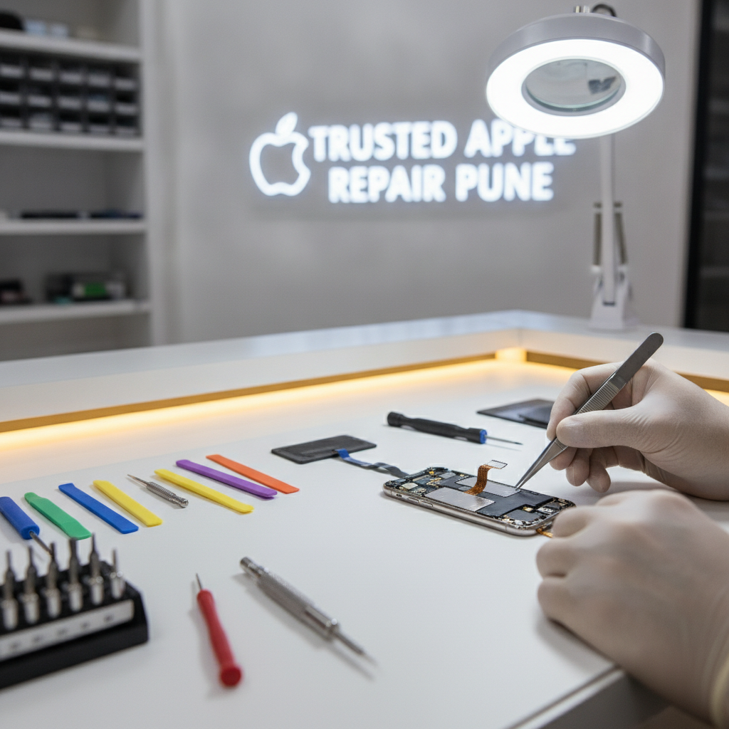 Trusted Apple repair near me Pune including iPhone, MacBook, iPad, Apple Watch service by iPhone Repair 30 Min