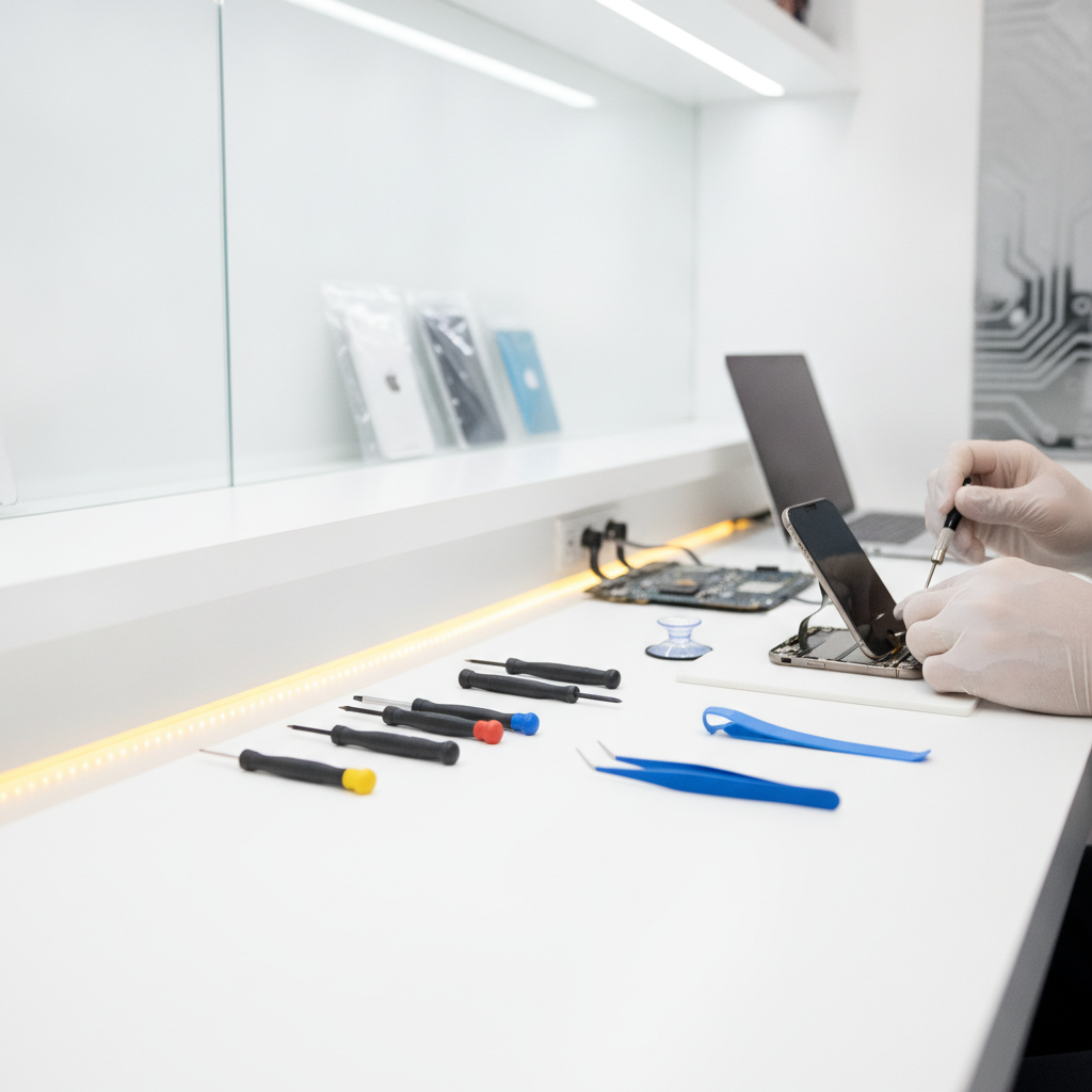 Apple repair near me Pune expert technician repairing iPhone screen