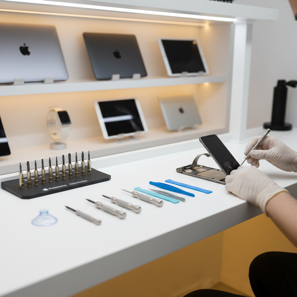 Trusted Apple repair near me Pune at iPhone Repair 30 Min technicians fixing iPhone, MacBook, iPad, and Apple Watch