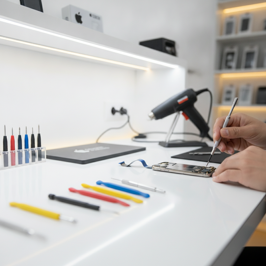 Trusted Apple Repair Near Me Pune | Fast & Reliable Service Apple repair service expert repairing iPhone screen in Pune at iPhone Repair 30 Min