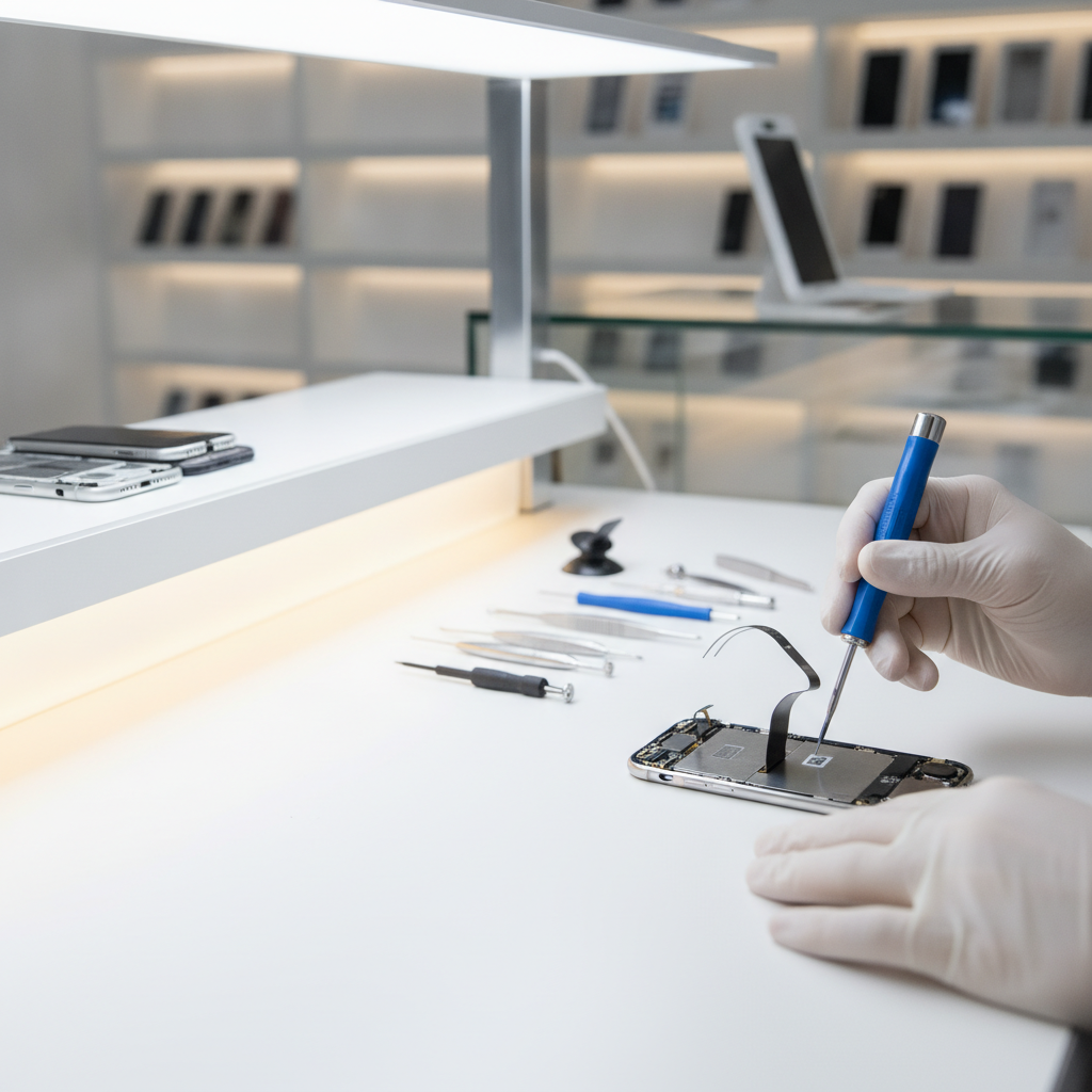 Apple repair technician fixing iPhone, MacBook, iPad and Apple Watch near me Pune
