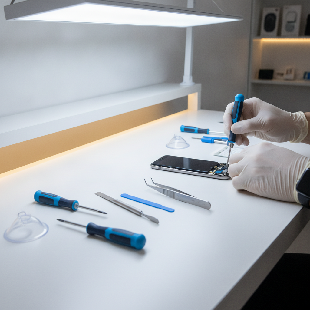 iPhone Repair Lifetime Warranty Pune - Guaranteed Screen Repairs iPhone repair lifetime warranty Pune technician repairing iPhone screen in Pune service center
