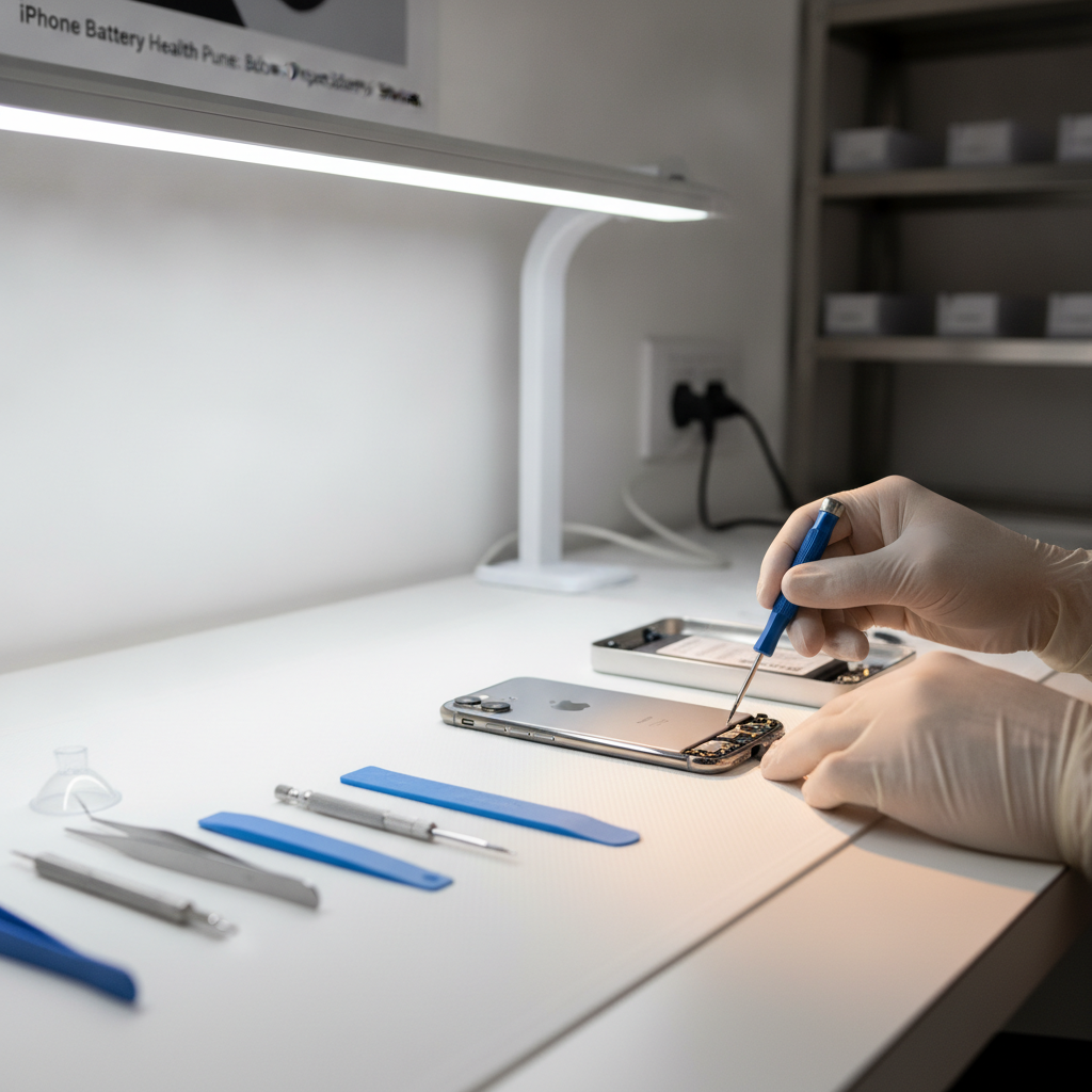 iPhone Battery Health Pune: Below 80%? Expert Battery Service iPhone battery health check and battery replacement service in Pune