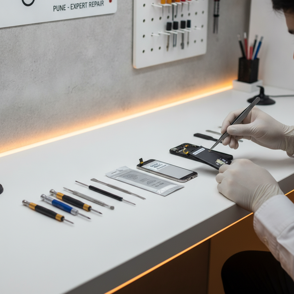 iPhone Battery Health Pune: Expert Battery Service Below 80% Expert iPhone battery health check and replacement service in Pune by iPhone Repair 30 Min