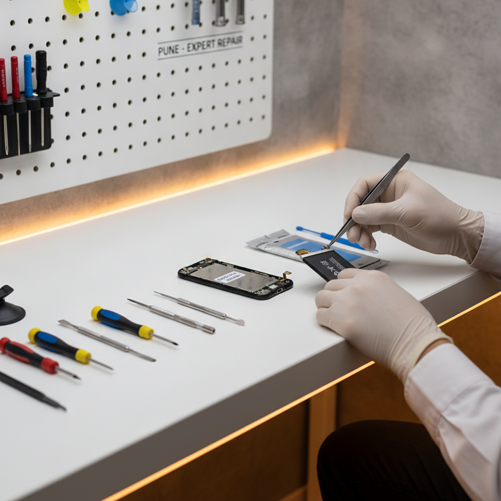 iPhone Battery Health Pune: Expert Battery Service Below 80% iPhone battery health check and battery replacement service in Pune