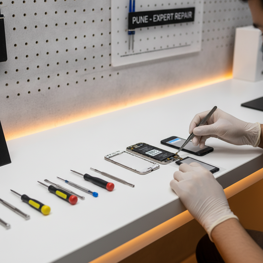 iPhone battery health check and replacement expert service in Pune