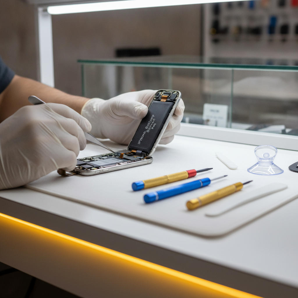 iPhone battery health check and repair service in Pune