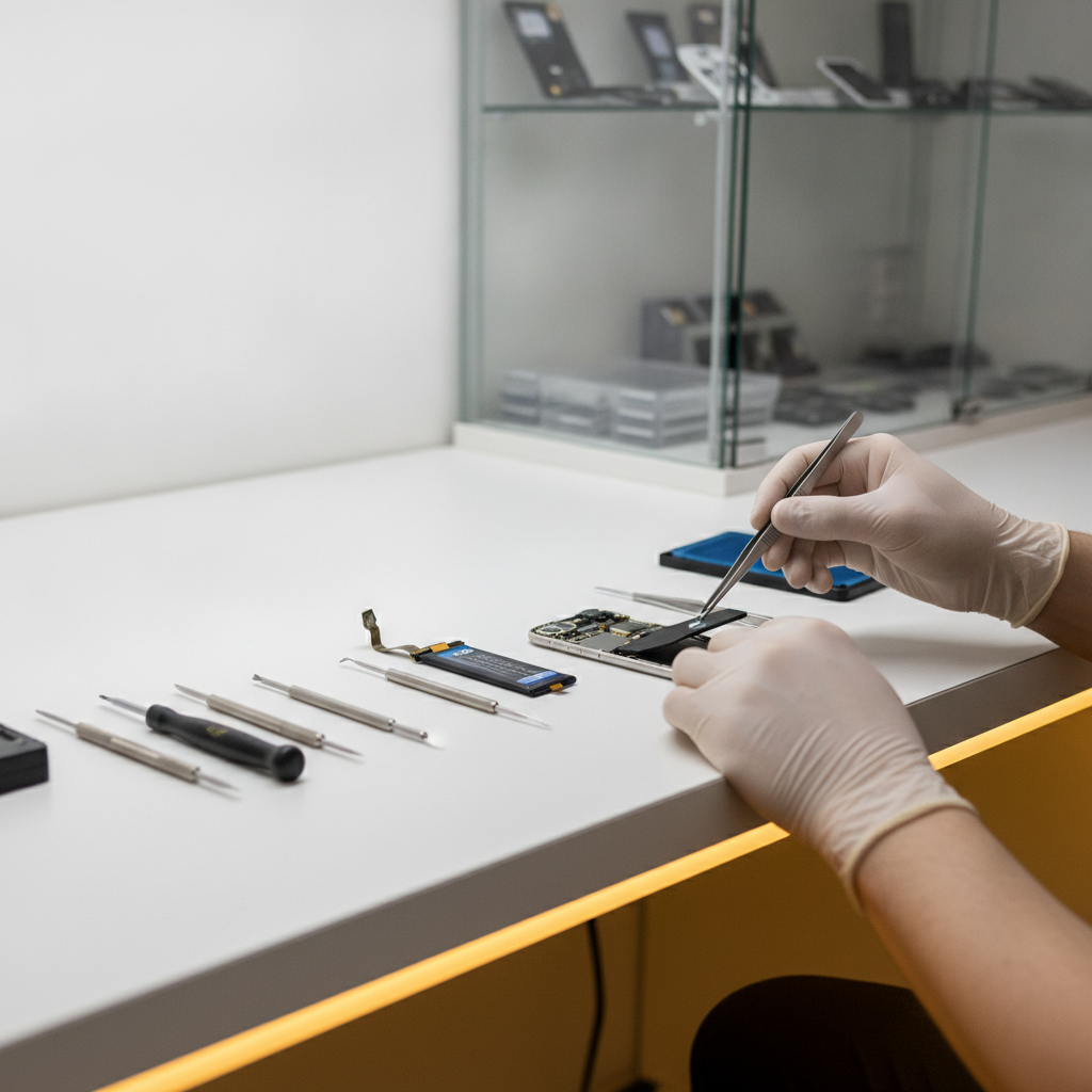 iPhone Battery Health Pune: Fix Below 80% Today iPhone battery health service expert repairing iPhone in Pune