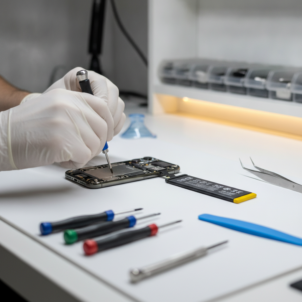 iPhone battery health service expert repairing iPhone battery in Pune